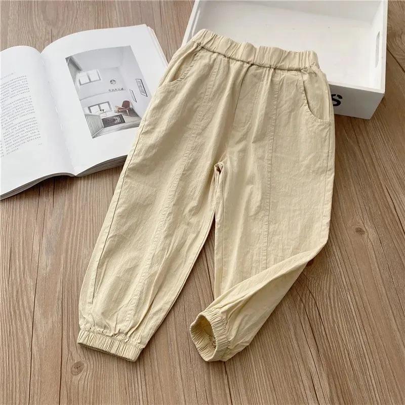 Kids Summer Thin Quick Dry Anti Mosquito Pants Boys Girls Casual Joggers Lightweight Long Trousers 90