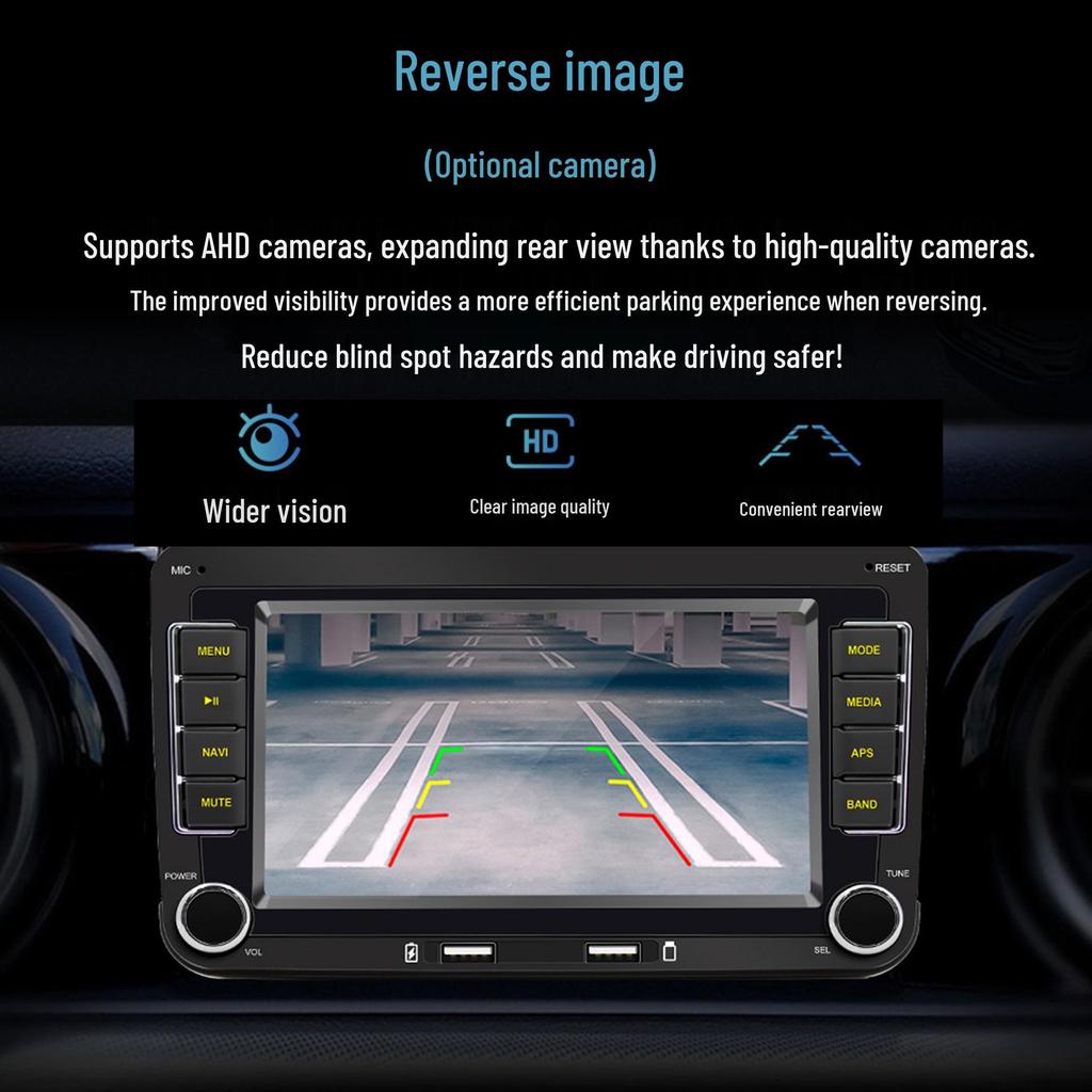 7" Dual-Chip Auto Bluetooth MP5 mit Android Auto, Wireless CarPlay und GPS-Navigation