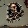 Halloween Wall Stickers 3D Effect Broken Wall Zombies Broken Wall Floor Stickers Pvc Self-adhesive Bedroom Living Room Horror