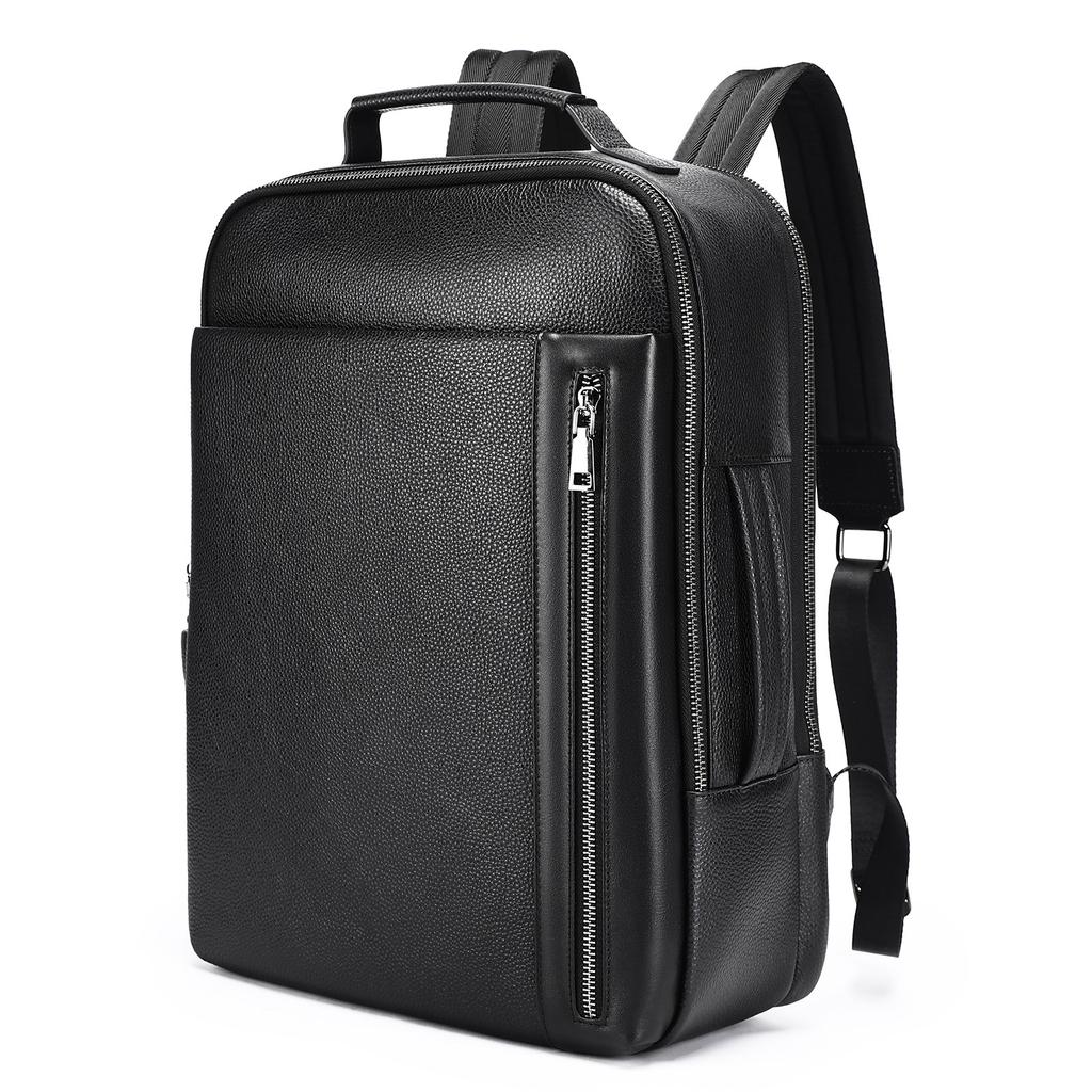 Men's Backpack Business Genuine Leather Computer Bag Top-grain Cowhide Men's Large-capacity Backpack