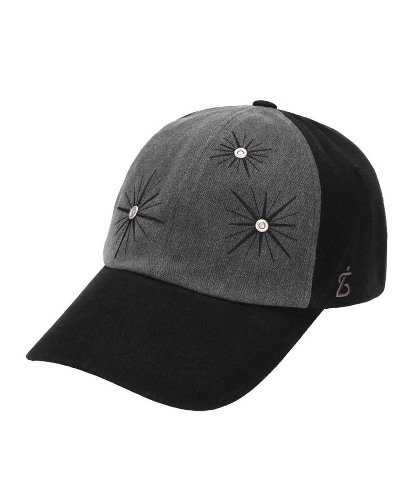 Beullaegsaenjeu Star Embroidery Rivet Pigment Ball Cap (3 Colors)