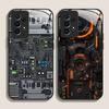 Creative Mechanical Circuit Board Pattern Glass Phone Case for Samsung Galaxy S25 Ultra S24 S23 Plus S22 S21 S20 FE A56 5G Cover