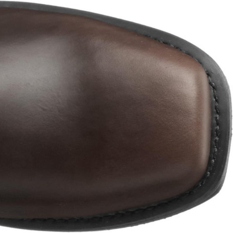 Pánské retro kovbojské kožené kozačky britského stylu kozačky s přezkou do půli lýtek Rytířské kozačky se čtvercovou špičkou Kotníkové kozačky na podpatek Venkovní jezdecké boty