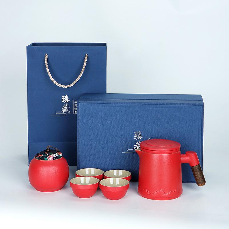 Corporate business gift set Practical coarse pottery cup Company holiday annual meeting opening event side gift Team building gift