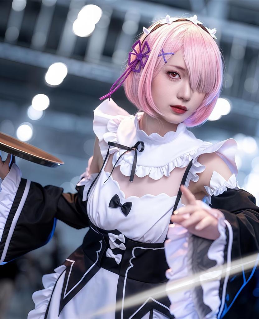 Cosplay Deluxe Edition Rem Cosplay Maid Stage Chinese School Starting Life in Another World Maid [Nou-satsu] ReZero Costume, Outfit, Anime,
