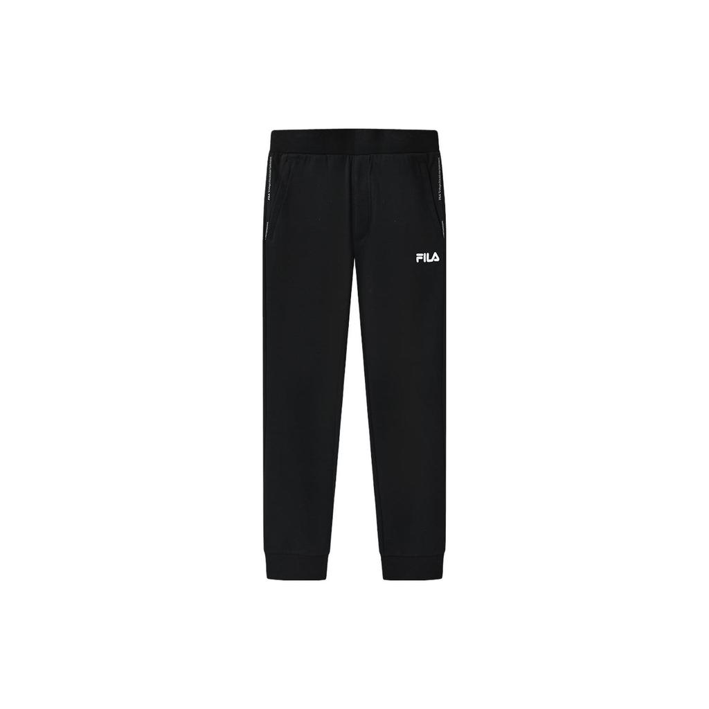 FILA Solid Color Casual Knit Sports Pants Men bottoms Black F11M329606FBK