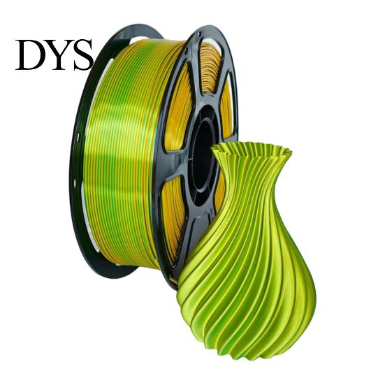 FDM Printer Accessories Silk PLA 3D Filament 1.75mm, 1kg Spool High Toughness Strong Filament, Satin Finish Multicolor for Models Printing Temperature