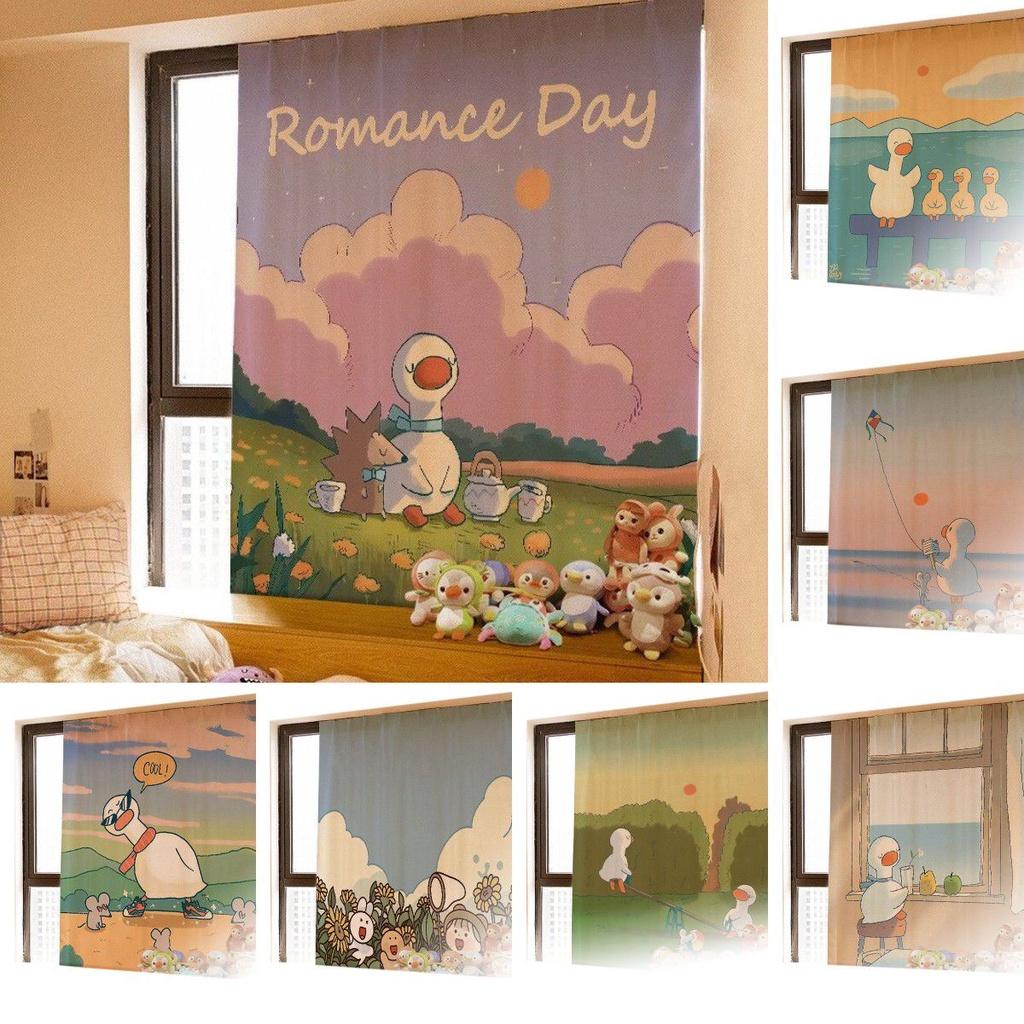 Dekorativer Klettvorhang für Fenster und Zuhause mit selbstklebenden Verdunkelungsmerkmalen