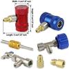 /Car A/C Quick/ Coupler/ Adapter Kit With Self-Sealing Can Tap Valve For R1234YF Plastic Metal Car Replacement Engine Parts
