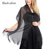 Elegant Temperament Tassels Dresses Shawls Wedding Scarf Evening Scarf Bridal Shawls