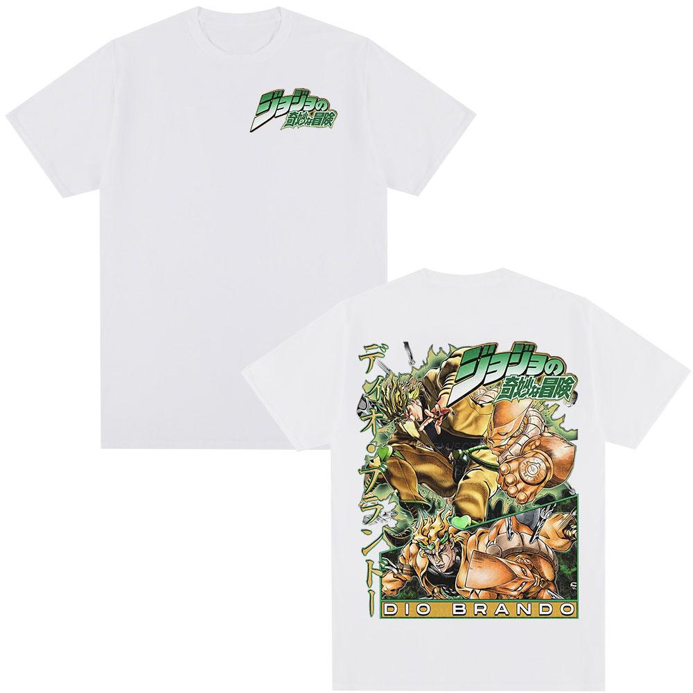 

Anime JoJo Bizarre Adventure Tshirt Dio Brando Graphic Tshirts Men Women Fashion Casual Oversized Short Sleeves T Shirt Tops 3XL