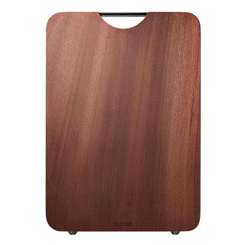 

Supor Ebony Thick Solid Wood Cutting Board for Fruit and Dough Irregular Shape