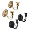 2 Pieces Candle Sconces Candlestick Holder Wall Mount Wall Decor Retro for Sticks Candles for Farmhouse Fireplace Dining Room