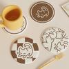 Non-slip Diatom Mud Coaster Round Insulation Pad Cute Cup Mat  Coffee Mug