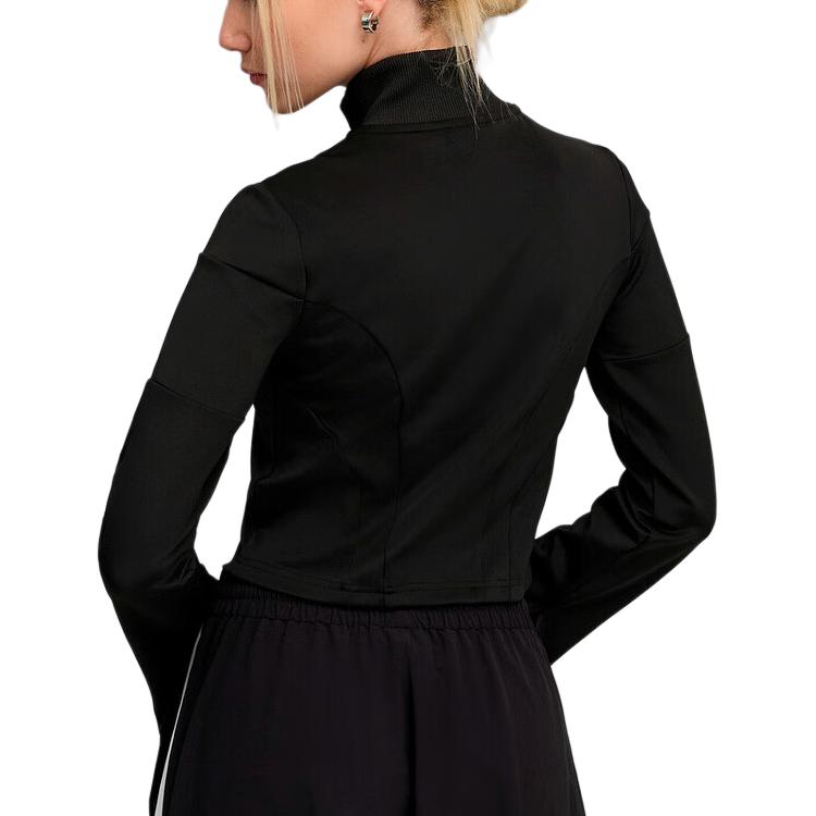 PUMA CROPPED Jackets Women's Black Stand Collar Moderate Other 633966-01