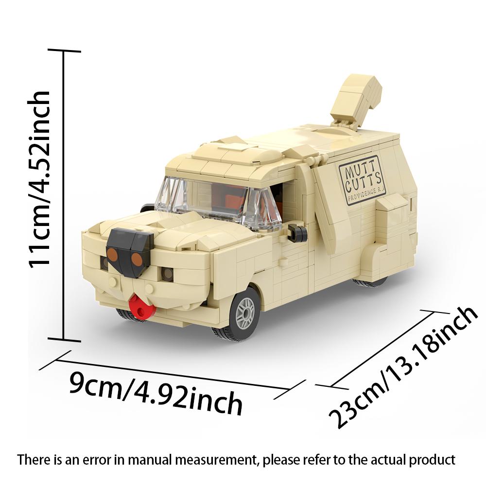 

MOC Comedy Movie Dog Cart Caravan Building Block Sets Dumb s Doggy Camper Van Creative Toy Vehicle Model Children Gifts