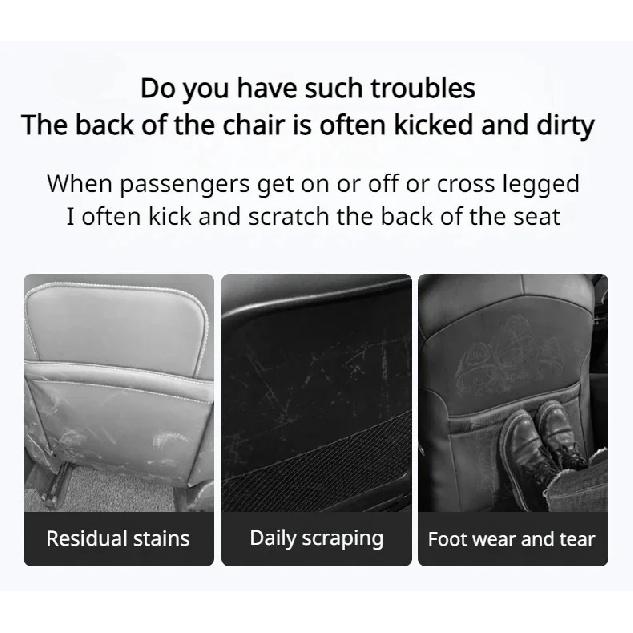 Dla Tesla Model3 Highland/Model Juniper 2025 Nakładki Ochronne na Tył Foteli Skórzane Ochraniacze Przeciw Kopaniu Pokrowce Mata Mata na Tył Fotela Akcesoria
