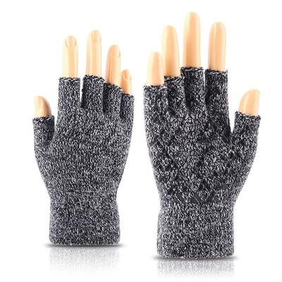 New Half-finger Gloves for Men and Women To Keep Warm In Autumn and Winter, Knitted Wool, Half-cut Leaking Fingers, Cold-proof, Thickened and Warm