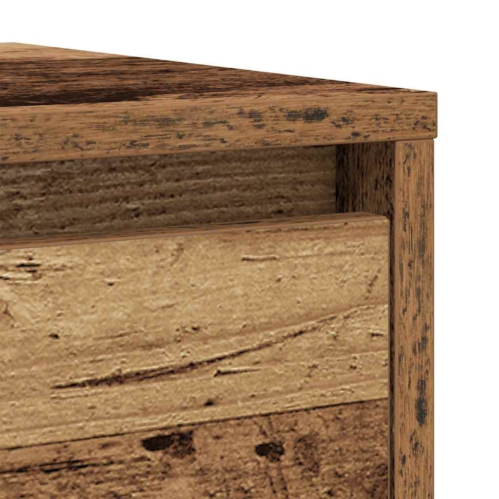 Sideboard with Rustic Wood Effect 29.5 x 34 x 76 cm Engineered Wood