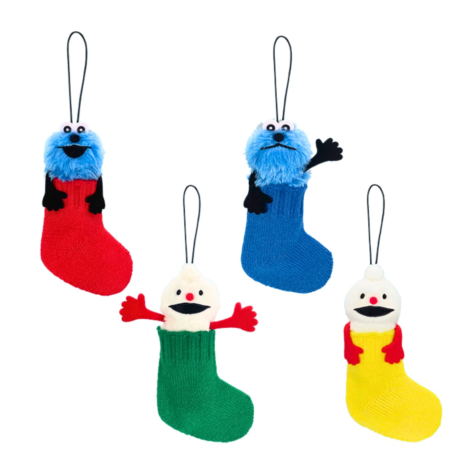 Puppet SunSun Sock-Fitting Mascot - Set of 4 (Approx. 14cm)