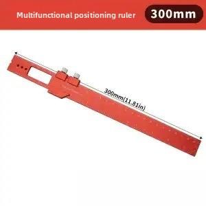 Multifunctional Positioning Marking Ruler Aluminum Alloy Angle Measuring Tool for Woodworking