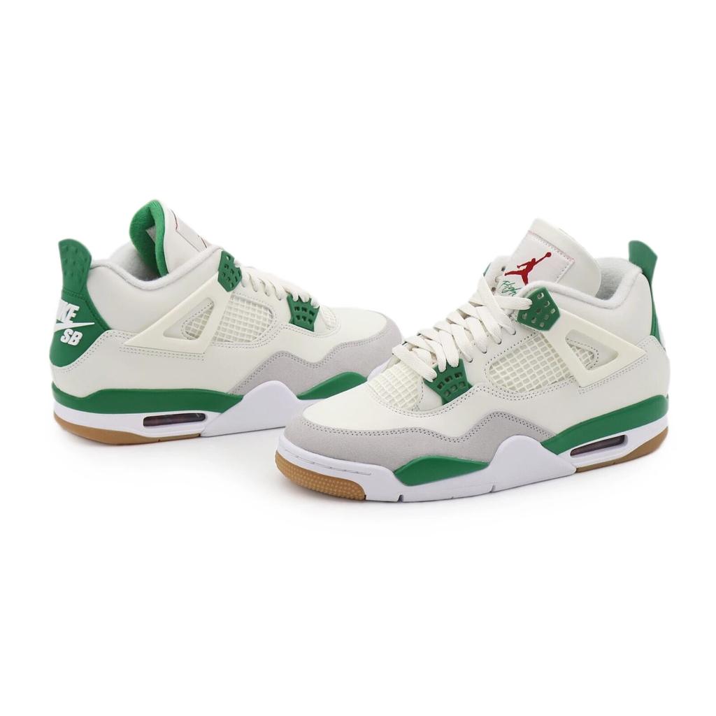 DR5415-103 Nike Air Jordan 4 Retro SB Low Pine Green White Sail (Men's)