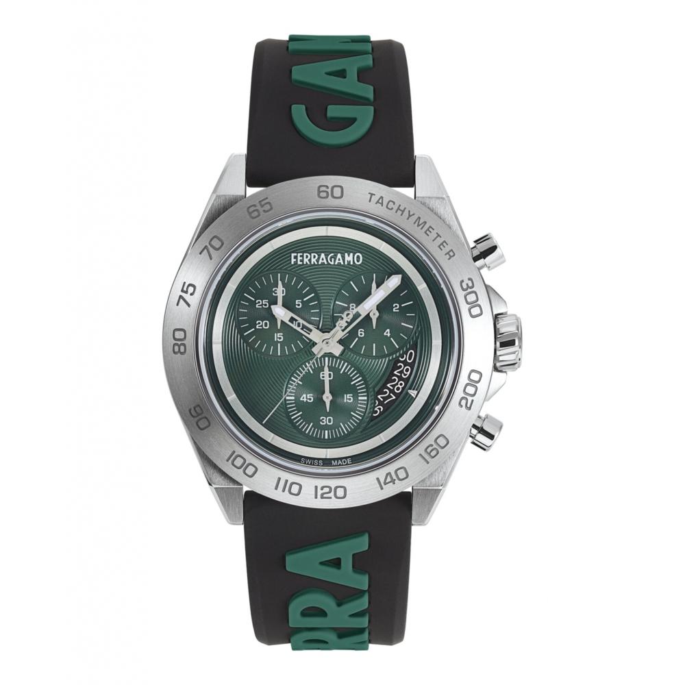 

Salvatore Ferragamo Часы Ferragamo Urban Chrono с силиконовым покрытием из нержавеющей стали