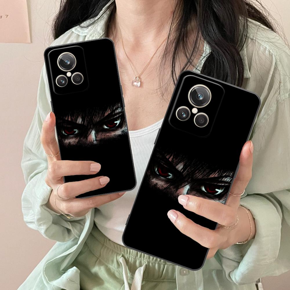Anime Eyes Mobile Cell Phone Case for Realme 15 14 13 12 11 10 9 Pro Plus T i Lite 5G Colorful Printing Cover Cellphones Luxury