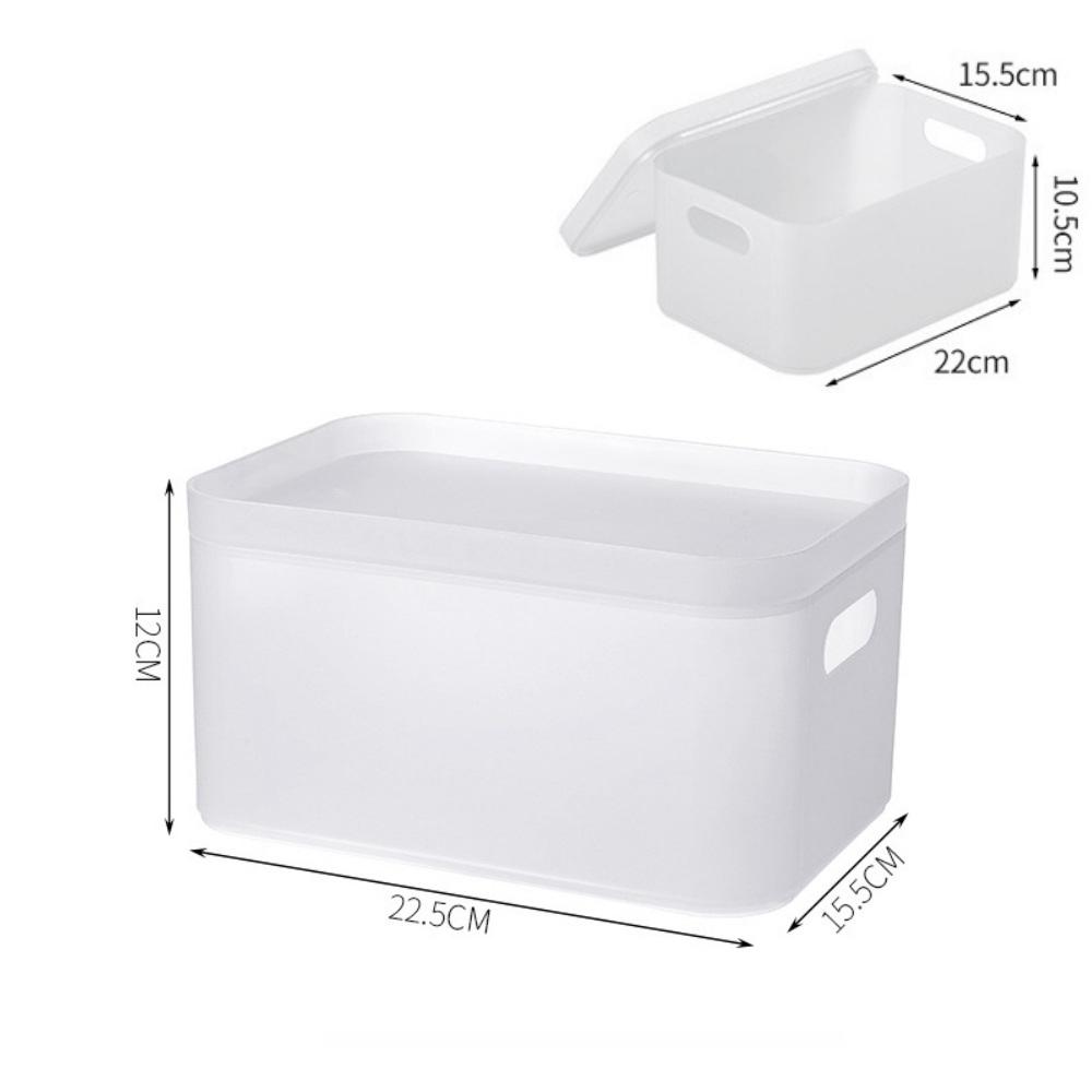 Makeup Organizer for Cosmetic Large Capacity Cosmetic Storage Box Desktop Jewelry Nail Polish Makeup Plastic Frosted Grid Box