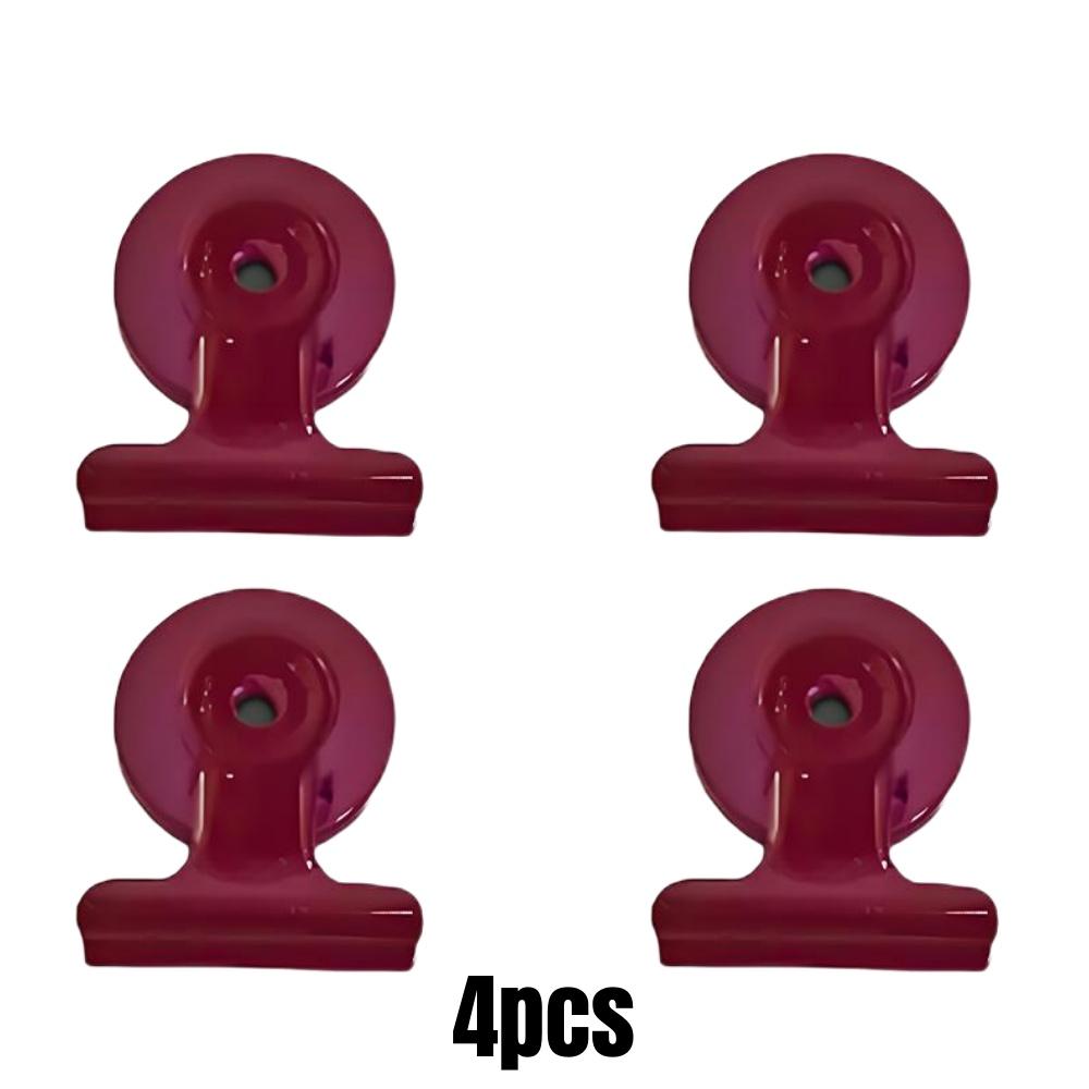 4/16pcs Magnetic Clips Heavy Duty Refrigerator Whiteboard Space-Saving Clip Set for Kitchen Office Photo Displays Holder Decor
