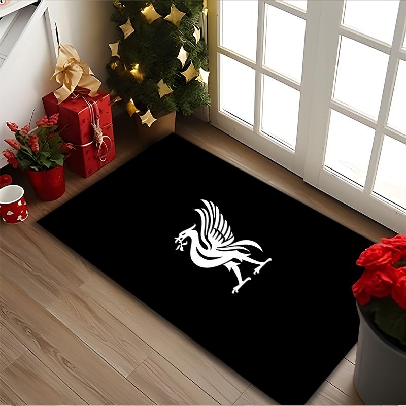 [Liverpool FC Printed Carpet] Durable Home and Office Area Rug, Kitchen Farmhouse Decorative Floor Mat