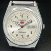 REFURBISHED SEIKO 5 AUTOMATIC 6309A JAPAN MENS VINTAGE SILVER WATCH a442575-1