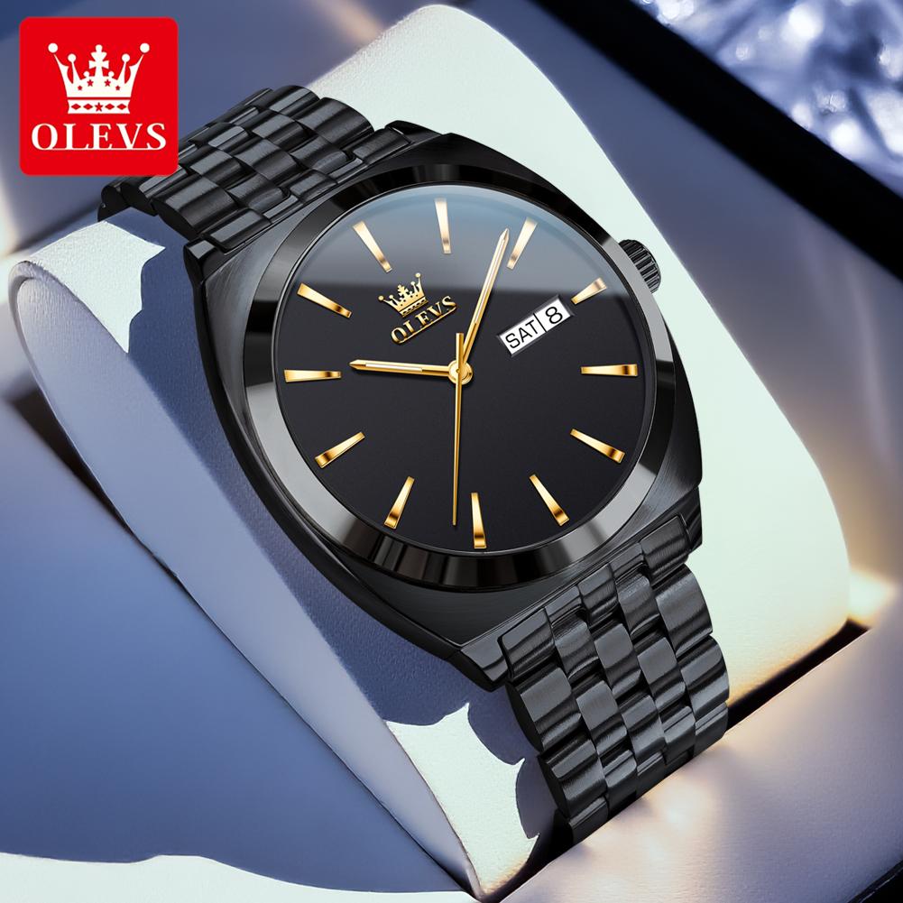 OLEVS Men Watches Luxury Elegant Waterproof Fine Steel Original Automatic Mechanical Wristwatch for Man Waterproof Luminous Date