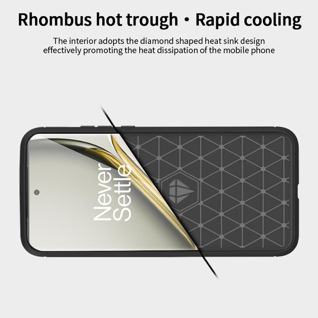 MOFI JK Serie-1 Für OnePlus Ace 3 Pro 5G TPU Hülle Handyhülle Kohlefaser Textur