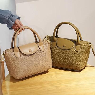 Luxus-Designer-Damenhandtasche, hochwertige gewebte Mesh-Leder-Umhängetasche, große Kapazität, Umhängetasche, Damen-Einkaufstasche