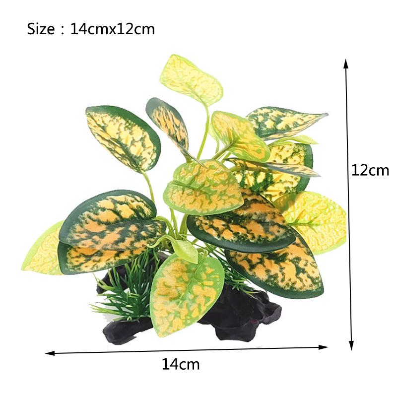 

New Artificial Underwater Grass Aquarium Fish Tank Simulation Decoration Aquarium Backgrounds Plants Water Grass Accessories жёлтый