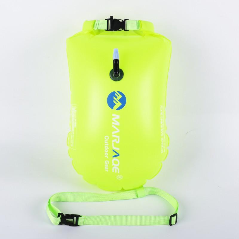 Inflatable Swimming Float Buoy With Storage Compartment Waterproof Dry Bag Adults Pool Beach Water Sports