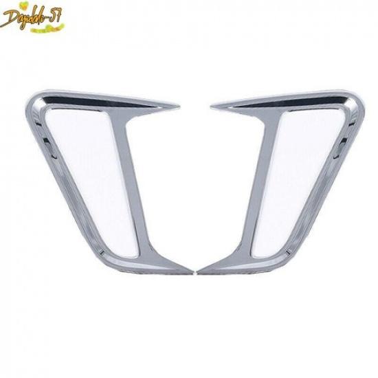 Chrome For Hyundai Kona 2018- Side Light Turn Signals Lamp Frame Trim Cover