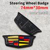 1 Stück 3D ABS Auto-Emblem Lenkrad-Dekorationsaufkleber Emblem für CT4 CT5 CT6 XT4 XT5 XT6 ATS XTS Autozubehör