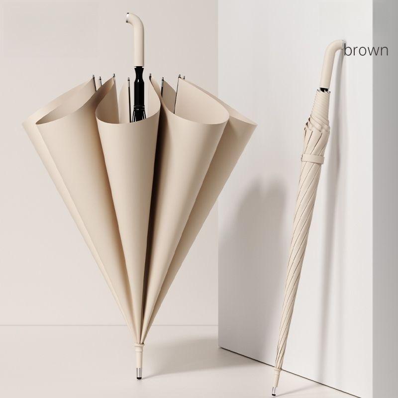 Light Luxury Automatic Long Handle Umbrella Enlarged Thickened Wind-resistant Rain-resistant Sunny Rainy Dual-use Golf Umbrella