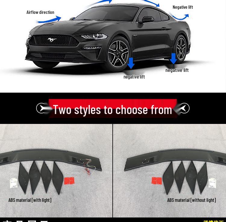 15-23 Ford Mustang Flowing Water Trunk Spoiler Modification.