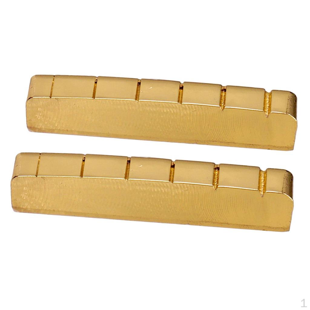 

43мм 42мм Порожек для гитары Замена для электрических частей Золотой