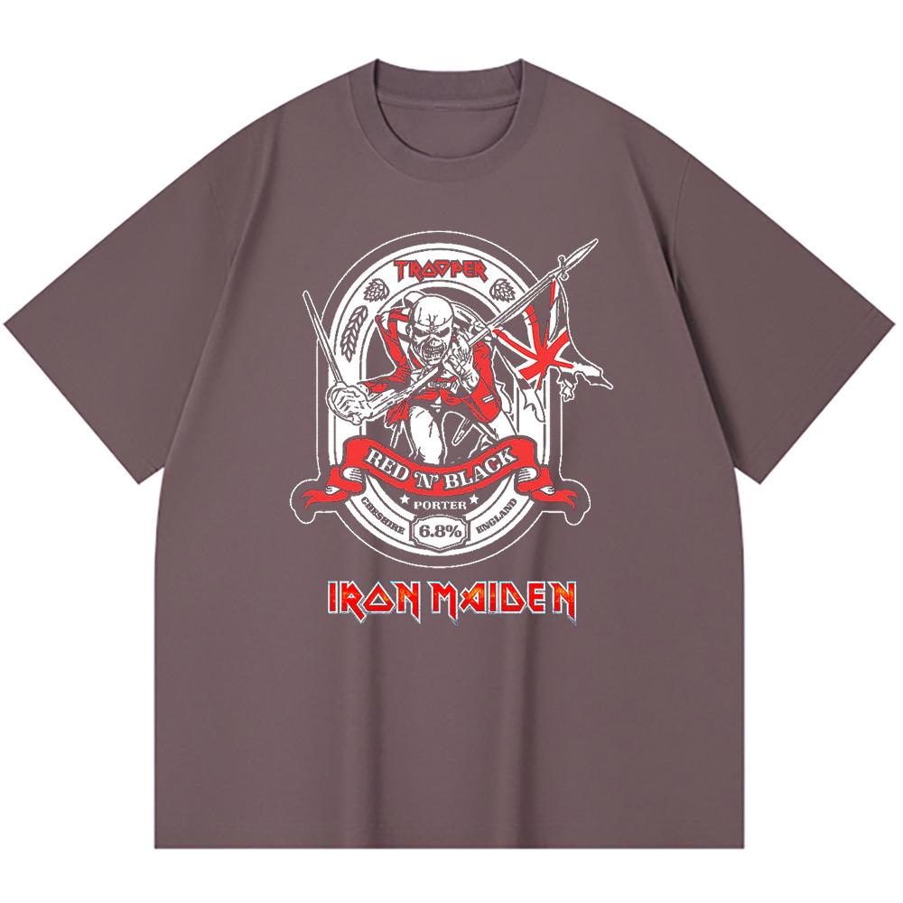 230 g/m² 100% Bavlna T-shirt Heavy Metal Rocková Kapela Tisk Populární Hudby Unisex Těžký Bavlněný T-shirt
