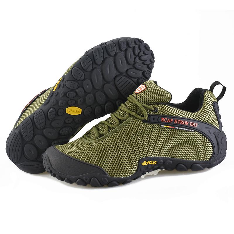 Lesifeisi Unisex Breathable Mesh Hiking Shoes - Anti-Slip, Wear-Resistant for Spring, Summer, and Autumn