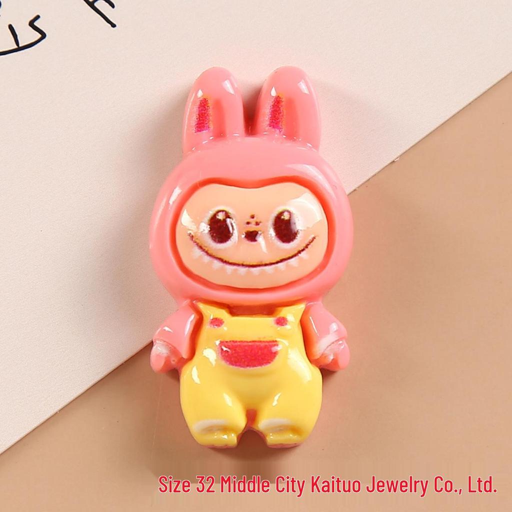 Glossy Cartoon Doll DIY Accessories: Phone Case, Hair Clips, Cup & Crocs Decorations
