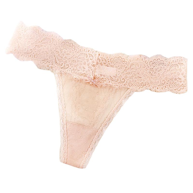 Sexy Hüfthebende Spitzen-Slips mit niedrigem Bund, atmungsaktive Dreieck-Damen-Slips