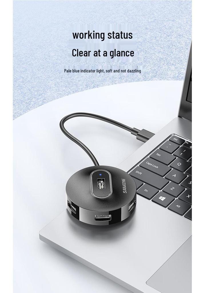 ShanZe 4-Port USB 2.0 Hub Dock with Power Port (Models HB20 and HB21)