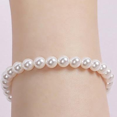 Dana Burton [Magnetic One-Touch] Ballerina Bracelet_6mm Pearl