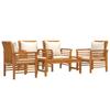 5 Piece Garden Lounge Set with Cushions Solid Acacia Wood