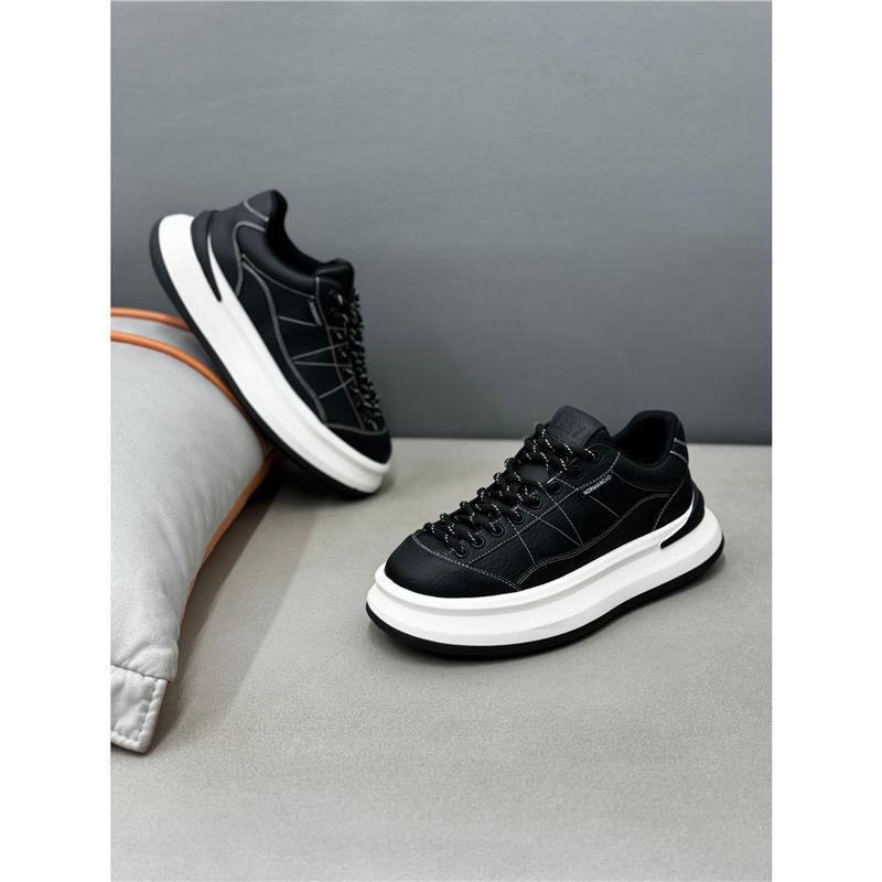 Winter casual simple color matching ancient round head casual and comfortable ok